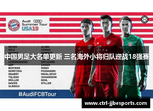 中国男足大名单更新 三名海外小将归队迎战18强赛